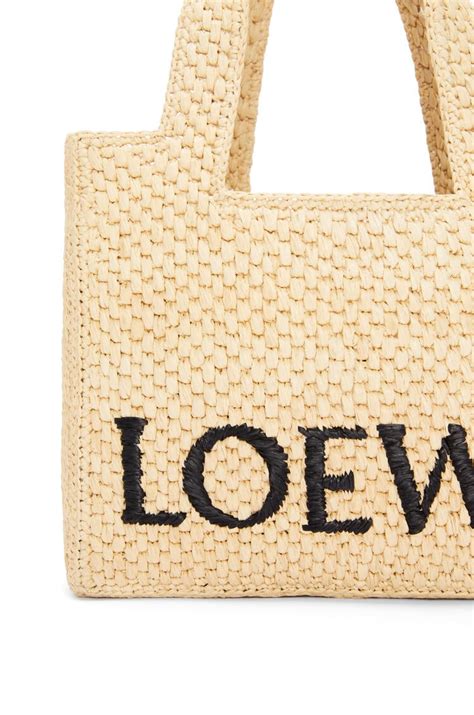 loewe raffia bag small.